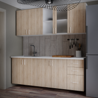 Set Mobila Moderna Bucatarie Lana 200 cm Sonoma