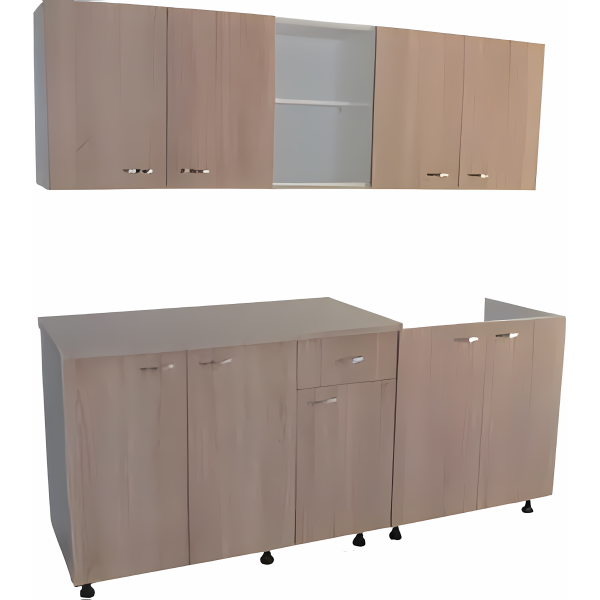 Mobila bucatarie Mia cu front sonoma 200 cm
