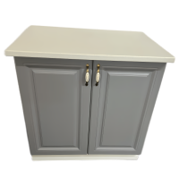 Masca chiuveta Mdf gri cu blat bucatarie 80 cm