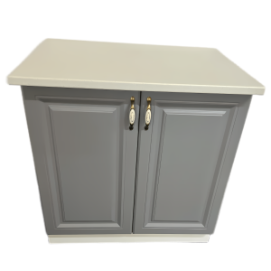 Masca chiuveta Mdf gri cu blat bucatarie 80 cm