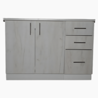 Corp baza bucatarie 120 cm stejar alb