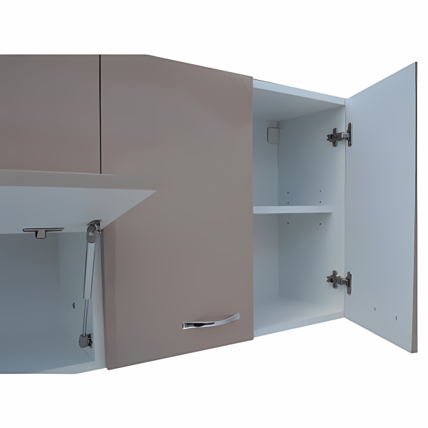 Bucatarie mdf lucios cappucino Iulia 200 cm