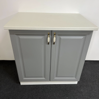 Masca chiuveta Mdf gri cu blat bucatarie 80 cm