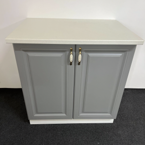 Masca chiuveta Mdf gri cu blat bucatarie 80 cm