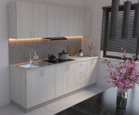 Corp baza bucatarie Stejar alb 260 cm