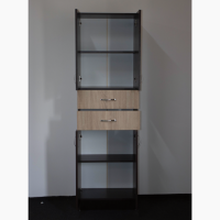 Dulap Stejar Alb cu Uși și 2 Sertare