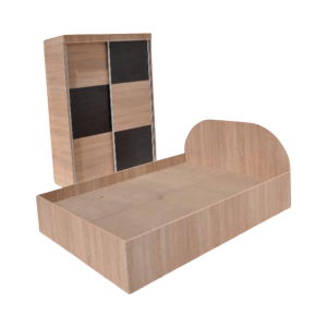 Dormitor cu dresing si pat pentru saltea de 160X200