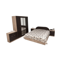 Dormitor cu dulap si pat cu noptiere, Kamy