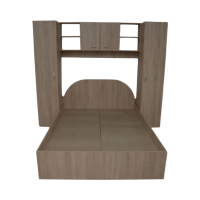 Dormitor sonoma cu 2 dulapuri si pat mijloc Venus