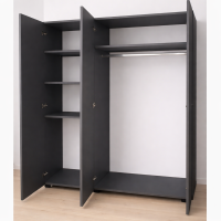 dulap 2 u d antracit