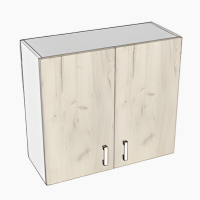 Corp superior suspendat bucatarie stejar alb 80 cm