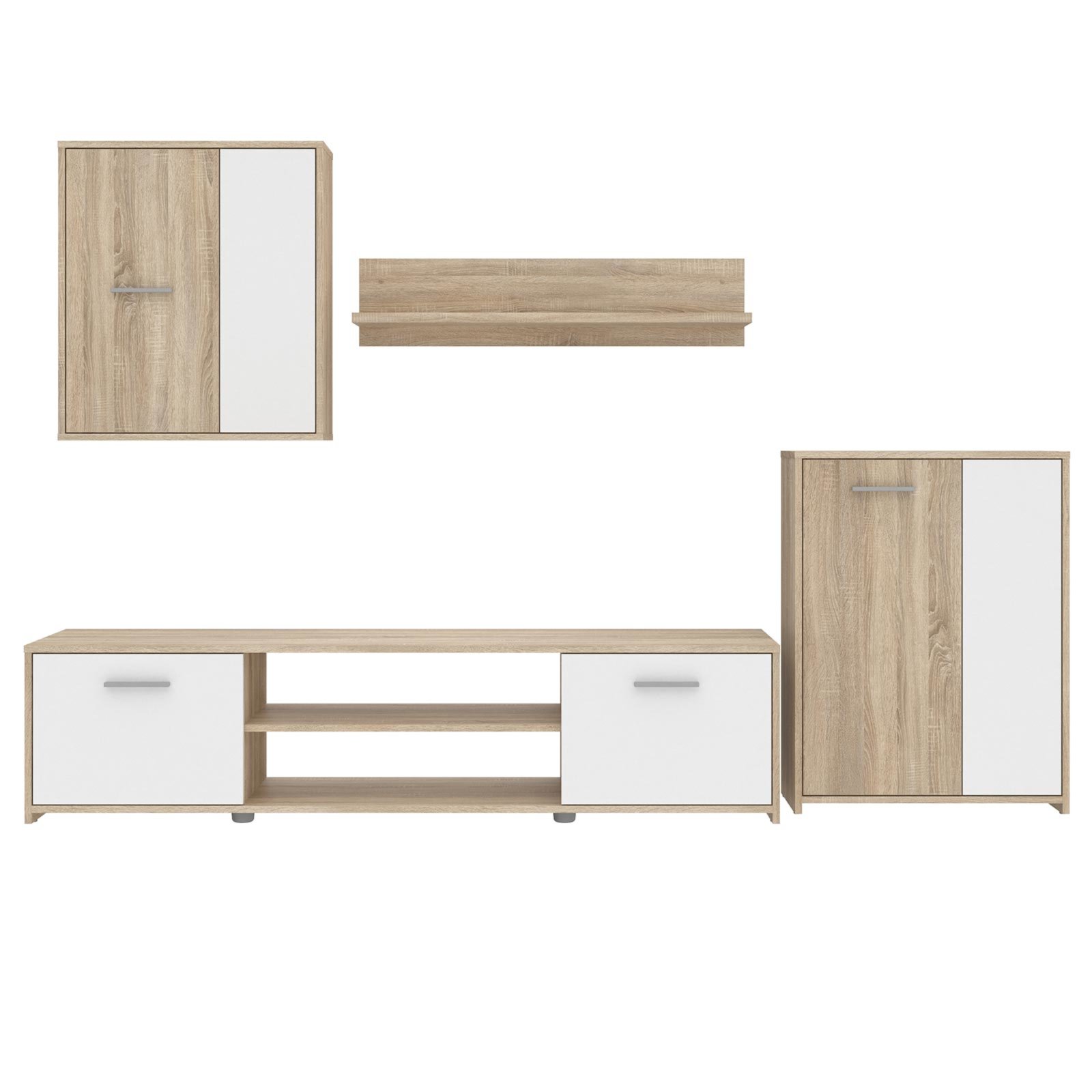 Living Eco sonoma cu alb 220 cm