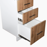 Corp baza stejar auriu cu blat 200 cm