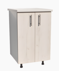 Corp Inferior Bucatarie Stejar Alb 80 cm cu Blat