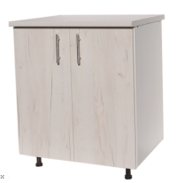 Corp Inferior Baza Bucatarie Stejar Alb 80 cm
