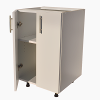 Corp baza bucatarie alb 50 cm