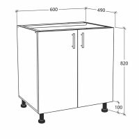 corp inferior 60 cm schita cu dimensiuni