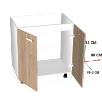 Masca Chiuveta bucatarie Sonoma 80 cm