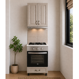 Set corpuri plita cuptor si hota MDF infoliat casmir cu blat