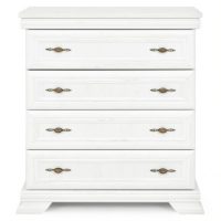 Comoda Kora KK2 4 sertare alb antichizat