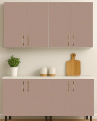 Mobilă Bucătărie MDF capucino lucios EVO P103 140 cm