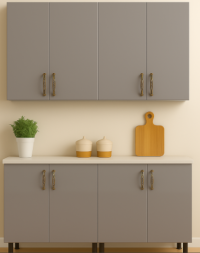 Mobilă Bucătărie MDF lucios Gri Ardezie 0171 160 cm
