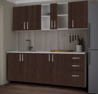 Set Mobila Moderna Bucatarie Lana 180 cm Wenge