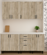 Mobilă Bucatarie Lana stejar gri craft k002 180 cm