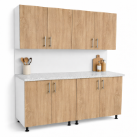 Mobilă Bucătărie Stejar sonoma 160 cm cu blat