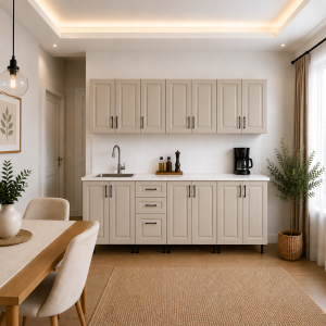 Bucatarie Lana 280 cm MDF infoliat casmir cu blat