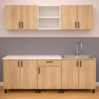 Mobila bucatarie Mia 180 cm PAL sonoma