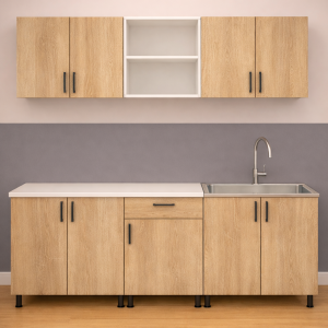 Mobila bucatarie Mia 180 cm PAL sonoma