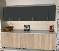 Set Bucatarie Lana 260 cm Stejar Sonomă cu Antracit