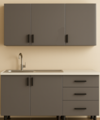 Mobilă Bucătărie MDF Anthracite D143 120 cm