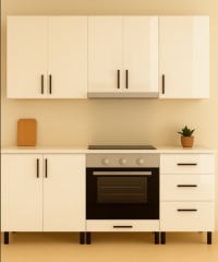 Mobilă Bucatarie MDF  Bianco P101 180 cm