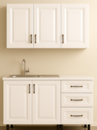 Mobilă Bucătărie MDF Alb 120 cm