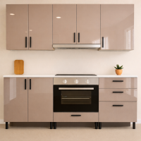 Mobilă Bucatarie MDF lucios Capucino 180 cm