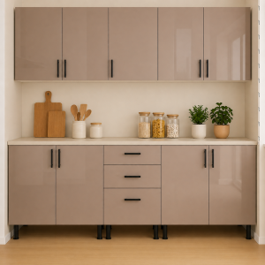 Bucatarie MDF Capucino lucios 200 cm