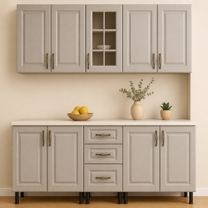 Bucatarie MDF infoliat Kasmir 200 cm cu blat