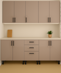 Mobilă Bucatarie MDF Capucino lucios EVO P103 180 cm