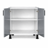 Corp bucatarie 2 usi 60 cm mdf-GRI-fara-blat