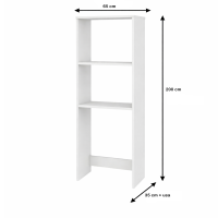 Dulap modern pentru mașina de spălat, 65x35x200 cm,pentru baie și spălătorie.