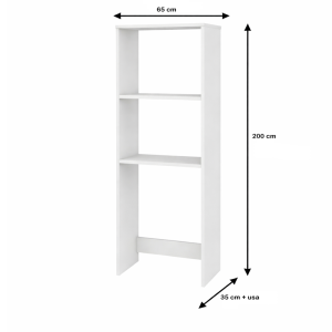 Dulap modern pentru mașina de spălat, 65x35x200 cm,pentru baie și spălătorie.