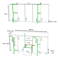 schita bucatarie 180 .