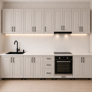 Bucatarie 320 cm MDF infoliat casmir cu blat